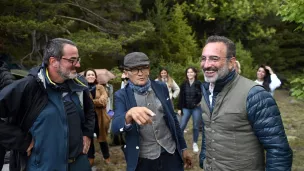 Denis Imbert, Sylvain Tesson et Jean Dujardin - © Thomas Goisque