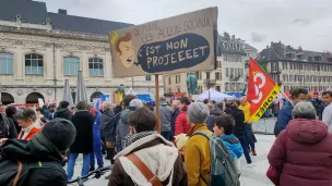 Huitième journée de mobilisation contre la réforme des retraites ce 15 mars. ©Violaine Rey/RCF Savoie