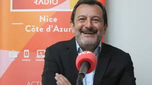 Pierre Fiori dans le studio de RCF à Nice - Photo SCG