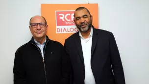 Le père Jean-François Noël et le recteur de la mosquée d’Istres, Djamel Bedra ©Robert Poulain