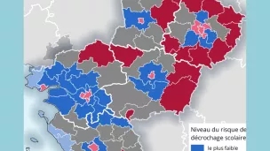 Selon l'Insee PDL, le décrochage scolaire touche principalement les zones rurales © Insee Pays de la Loire