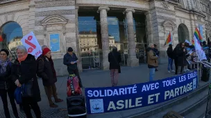 Une manifestation contre la loi Darmanin a eu lieu samedi 4 mars à Angers © LDH49