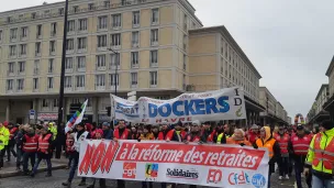 Manifestation au Havre le 7 mars contre la réforme des retraites © RCF Haute-Normandie