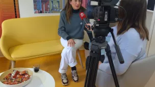 Camille Cottin à la Maison des Femmes à Tours. ©LR