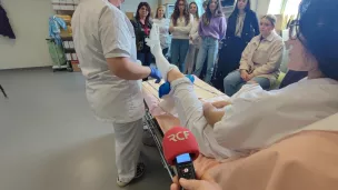 Atelier dans le service traumatologie de l'hôpital Pasteur à Nice - RCF Nice Côte d'Azur