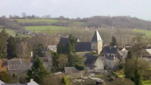 L'église Saint-Vincent de la commune de Saint-Vincent-du-Lorouër © François Bussière