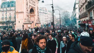 Manifestation contre la réforme des retraites à Paris le 23/03/2023 ©Benjamin Guillot-Moueix / Hans Lucas