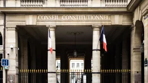La façade du Conseil constitutionnel, 2 rue de Montpensier, à Paris ©Gauthier Bedrignans / Hans Lucas