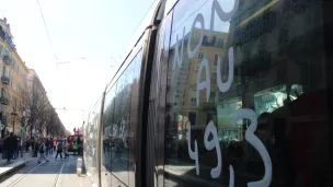 Un tramway du réseau Lignes d'Azur à Nice - RCF