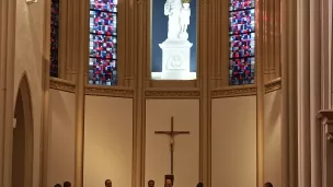 Statue de Saint Joseph couronné, dans la chapelle de Kermaria ©RCF Sud Bretagne