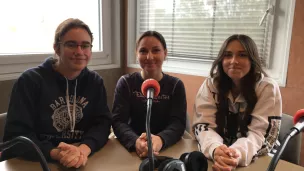 Noémie - Mohélie et Chloé de la classe BTSA du lycée Mancy 