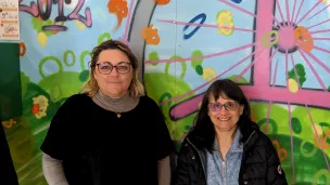 Sandrine Raynal et Nadine Delort au micro de RCF