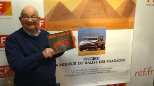 Peugeot 205 affiche avec Raymond Dornier © Philippe Maire
