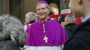 Mgr Laurent Ulrich le 18/01/2023 ©Corinne Simon / Hans Lucas