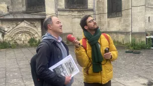 Luc Bonnin, le président de l’Association des amis de Saint-Seurin coordonne le projet Basilica en 2023 à Bordeaux.