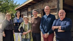 Membres de l'équipe créatrice du parcours mémoriel ©2023 RCF Haute-Savoie