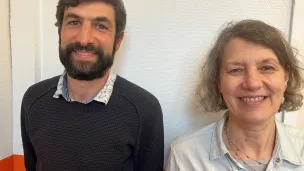 Fabienne Delabouglise Déléguée générale de Fibois, le Pole d’excellence régional bois et François-Xavier Ollivry du CD2E Pôle d'excellence régional de l'éco-transition, consultant en charge du Pacte Bois-Bio sourcé Crédit RCF Hauts de France Anne Henry