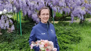 Formatrice au CNPF-Piverdière à La Ménitré, Sylvaine Agator a remporté la médaille d'or d'art floral aux Abilympics 2023 ©RCF Anjou