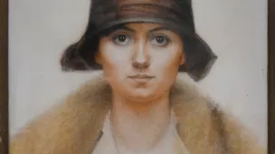 autoportrait de Joséphine Lamy-Paillet, 1925, pastel gras sur toile - © Fondation Renaud