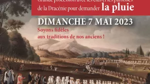 Grande procession avec les élus et les paroisses de Dracénie, pour demander la pluie