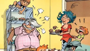 Les chicoufs Tome 1 Grands darons et petits lardons de François Dhont alias Falzar 