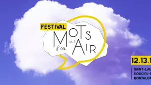 affiche du festival Les Mots en l'air - DR