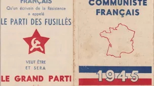 Carte du Parti communiste français pour l'année 1945 ©Wikimédia commons