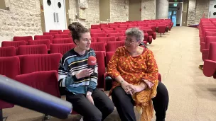 Chloé Vernet et la comédienne Sylvie Debras © Lucas Juguelet