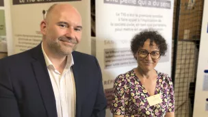 Fabrice SIMON directeur du SPIP et Christine Boisumeau référente TIG