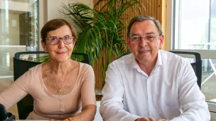 Hubert Salaün (à gauche), Simone Bassinot - © RCF Lyon