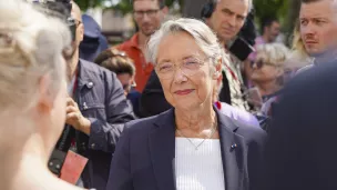 La Première ministre Elisabeth Borne dans la Vienne © Frédéric Petry / Hans Lucas