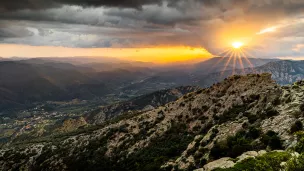 Malgré les orages récents, la vallée de l'Orb, dans l'Hérault, est en état d'alerte sécheresse renforcée depuis le 12 mai.  ©Jc Milhet / Hans Lucas
