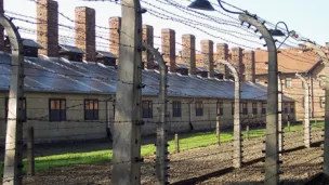 Double clôture électrifiée du camp Auschwitz I ©Wikimédia commons