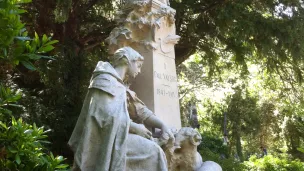 Hommage à Paul Vayson (F. Charpentier, 1913) Avignon,  Jardin des Doms. Photo RL