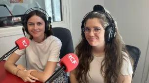 Elise Debergue, chargée de mission et Lylia Frances, chargée de récit, sur la question de l’adaptation au changement climatique  Crédit RCF Hauts de France Anne Henry