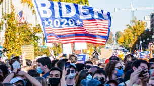 Manifestants lors des élections présidentielles aux USA, devant la maison blanche, à Washington. 10/2022 ©Unsplash