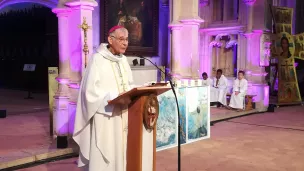 Mgr Pascal Roland, évêque de Belley-Ars, ouverture Jubilé à Brou oct2022 ©RCF Pays de l'Ain