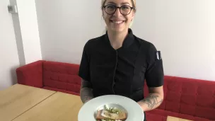 Saumon mariné tartare de légumes et pamplemousse au Bistrot des Ecoles à Nancy