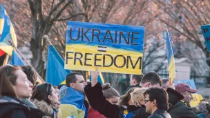 Manifestation devant Washington D. C., aux USA, contre la guerre en Urkaine. 05/2022 ©Unsplash