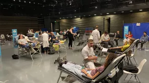Une collecte de sang organisée par l'EFS Grand Est au Centre Pompidou Metz - Photo : EFS Grand Est