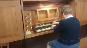 Le pédalier de l'orgue a besoin d'être restauré © RCF - Guillaume Martin-Deguéret.