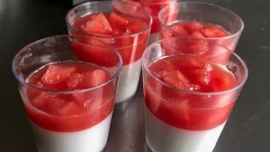 Panna cotta à la pastèque