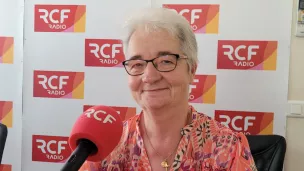 Agnès Boyer dans le studio de RCF Haute-Loire © Martin Obadia