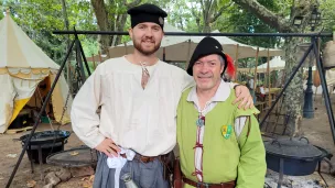 Thomas Deydier et Jean-Claude Lefèvre sur leur campement © Martin Obadia