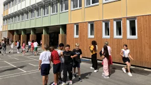 L'école de Raismes rénovée selon la technique de l'EnergieSprong  © RCF Hauts de France Anne Henry