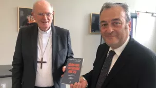 L'archevêque de Bordeaux Mgr James et le Rabbin de Bordeaux Moïse Taïeb