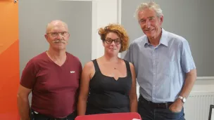 De gauche à droit : Jean-Claude Giraud, Claudie Boussard et Jean-Luc Bouttier