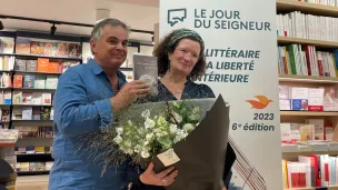 Alexandre Jardin et Anne Le Maître lors de la remise du Prix de la Liberté intériere  ©CFRT