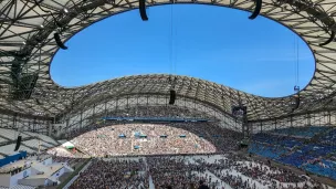 62000 personnes au stade Vélodrome pour la messe du pape