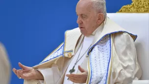 Le pape pendant la messe au Vélodrome de Marseille le 23 septembre 2023/Communication du Vatican